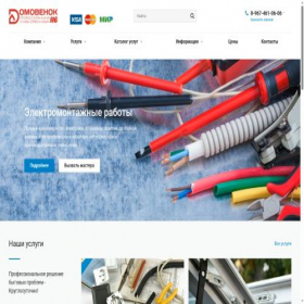 Скриншот главной страницы сайта domovenok116.ru