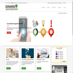 Скриншот главной страницы сайта donaris.md