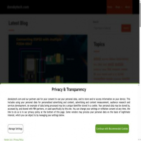Скриншот главной страницы сайта donskytech.com