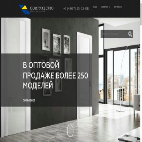 Скриншот главной страницы сайта doors2000.ru