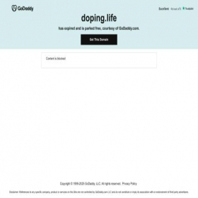 Скриншот главной страницы сайта doping.life