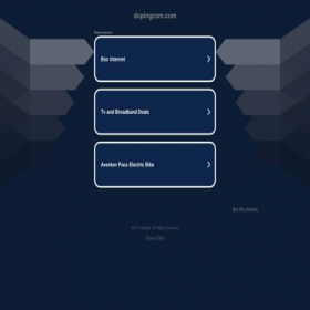 Скриншот главной страницы сайта dopingcom.com
