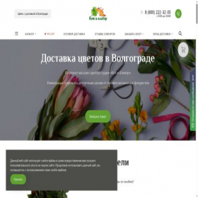 Скриншот главной страницы сайта dostavka-cvetov.online