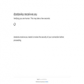 Скриншот главной страницы сайта dostavka.receivve.eu