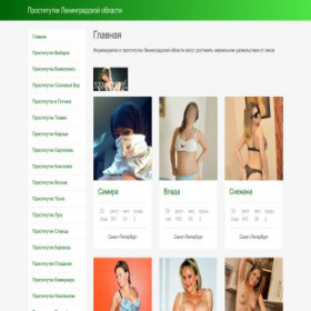 Скриншот главной страницы сайта dosugleningrad.com