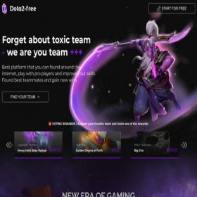 Скриншот главной страницы сайта dota2-free.top