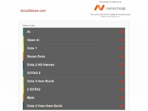 Скриншот главной страницы сайта dota2blaze.com