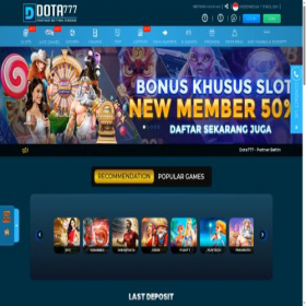 Скриншот главной страницы сайта dota777.com