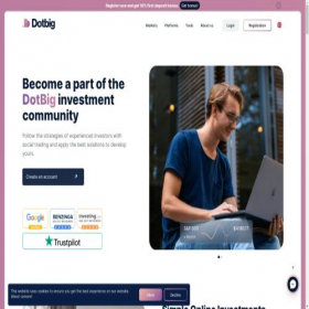 Скриншот главной страницы сайта dotbig.com