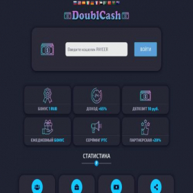 Скриншот главной страницы сайта doublcash.fun