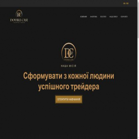 Скриншот главной страницы сайта double-case.com.ua