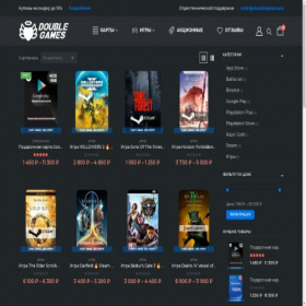 Скриншот главной страницы сайта doublegames.pro