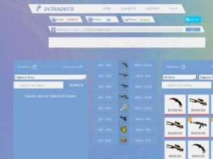 Скриншот главной страницы сайта doubleskins.org