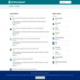 Скриншот главной страницы сайта downloadmany.com