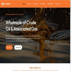 Скриншот главной страницы сайта dp-energyllc.com