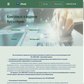 Скриншот главной страницы сайта dpaudit.ru