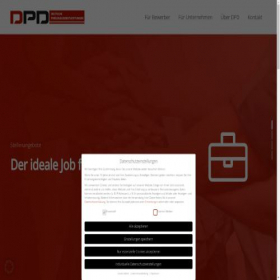 Скриншот главной страницы сайта dpd-gmbh.de