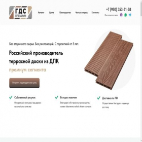Скриншот главной страницы сайта dpk-premium.tilda.ws