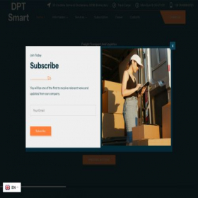 Скриншот главной страницы сайта dptsmart.com