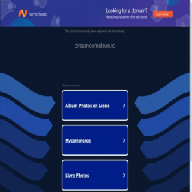 Скриншот главной страницы сайта dreamcometrue.io
