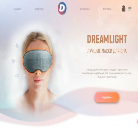 Скриншот главной страницы сайта dreamdeep.ru