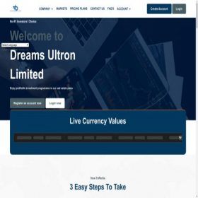 Скриншот главной страницы сайта dreamsultronlimited.ltd