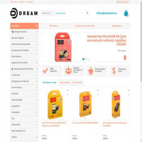 Скриншот главной страницы сайта dreamtech.su