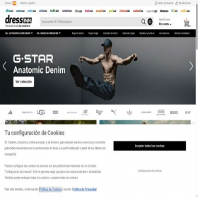 Скриншот главной страницы сайта dressinn.com