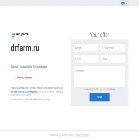 Скриншот главной страницы сайта drfarm.ru