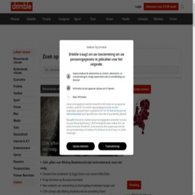 Скриншот главной страницы сайта drimble.nl