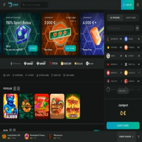 Скриншот главной страницы сайта dripcasino12.com