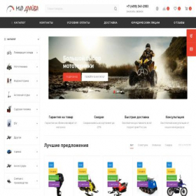 Скриншот главной страницы сайта drive-mir.store