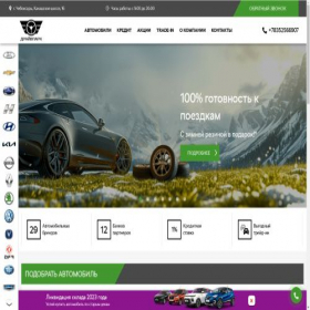 Скриншот главной страницы сайта drive-park21.ru