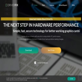 Скриншот главной страницы сайта driverfix.com