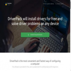 Скриншот главной страницы сайта driverpack.io