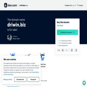 Скриншот главной страницы сайта driwin.biz