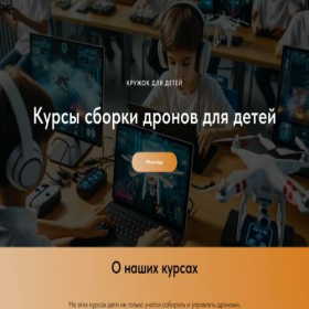 Скриншот главной страницы сайта dronskids.ru