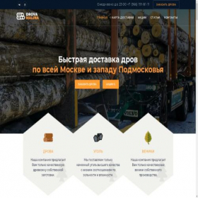 Скриншот главной страницы сайта drovamalina.ru
