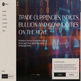 Скриншот главной страницы сайта drtrade.site