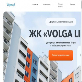 Скриншот главной страницы сайта dsk-volga.ru