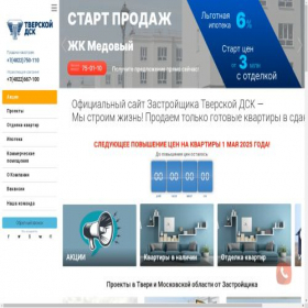 Скриншот главной страницы сайта dsktver.ru