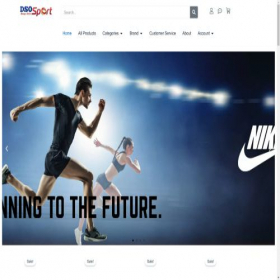 Скриншот главной страницы сайта dsosport.com