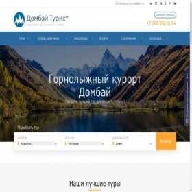 Скриншот главной страницы сайта dt-tour.ru