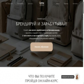 Скриншот главной страницы сайта dtfx-school.ru