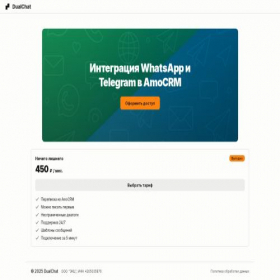 Скриншот главной страницы сайта dualchat.pro