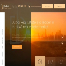 Скриншот главной страницы сайта dubai-estate.co
