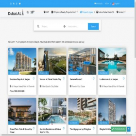 Скриншот главной страницы сайта dubai.al