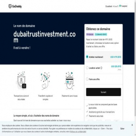 Скриншот главной страницы сайта dubaitrustinvestment.com
