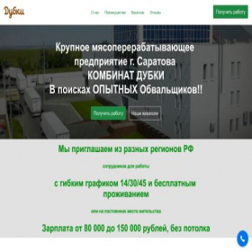 Скриншот главной страницы сайта dubki-obvalka.turbo.site