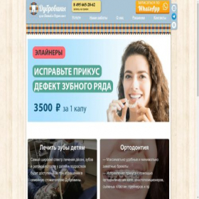 Скриншот главной страницы сайта dubrovini.pro